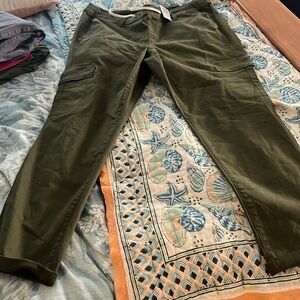 NWT Torrid 2T Pull On Weekend Straight Stretch Twill Cargo Mid R (tall)